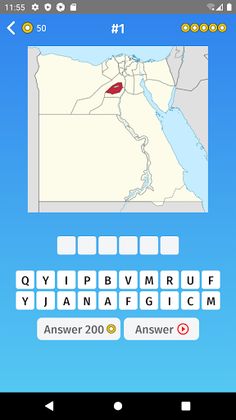 Egypt: Regions & Provinces Map - Screenshot 1