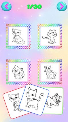 Cat Kitten Coloring Book. - Screenshot 3