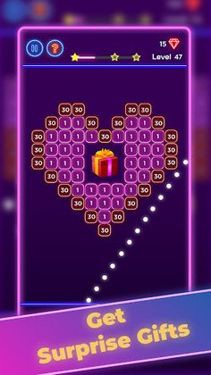 Brick Breaker - Neon Bricks - Screenshot 2