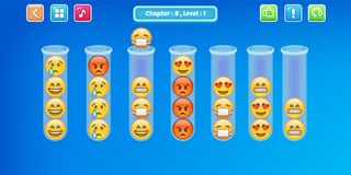 Emoji Sort Puzzle 2023 - Screenshot 3