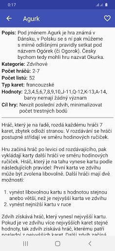 Kartice — pravidla karetních h - Screenshot 3