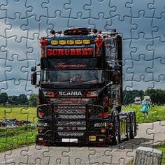 Jigsaw puzzle Scania Trucks - Screenshot 1