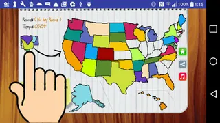 Juego del Mapa de Estados Unid - Screenshot 2