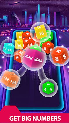 2048 number puzzle Merge Cube - Screenshot 1