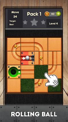 Rolling ball - slide puzzle - Screenshot 1