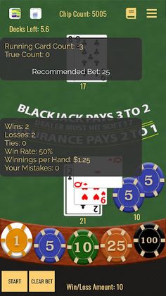Card Counting Blackjack - Screenshot 2