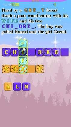 Grimms' Fairy Tales Crossword - Screenshot 4