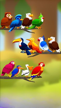 Sort Color Birds Brain Puzzle - Screenshot 3