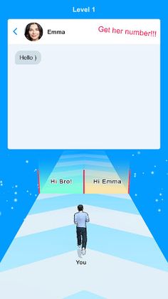Flirt Texting Run - Screenshot 1