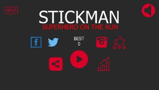 Stickman superhero on the run - Screenshot 1