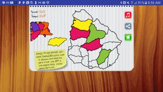 Juego del Mapa de Uruguay - Screenshot 2