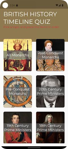 British History Timeline Quiz - Screenshot 1