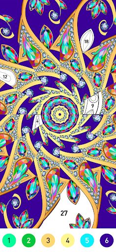 Mandala Pattern Coloring Game - Screenshot 2