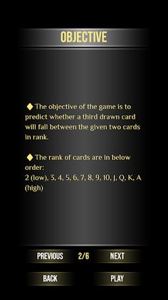 In Between Card Game - Screenshot 4