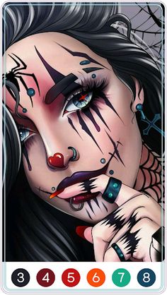 Tattoo Color by Number Game - Screenshot 1