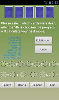 Video Poker Assistant - Screenshot 1