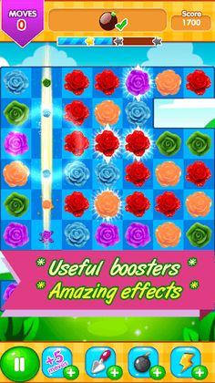 Rose Paradise matching games - Screenshot 3