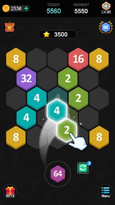 Merge puzzle - Hexa - Screenshot 1