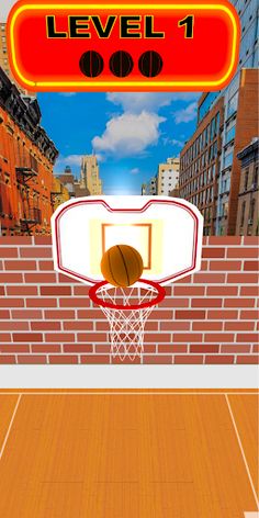 Basketball Hoop Shots - Screenshot 1