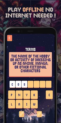Anime crosswords - Screenshot 3