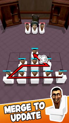Merge Monster Toilet Battle - Screenshot 2