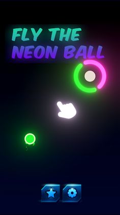 Fly The Neon Ball - Screenshot 1
