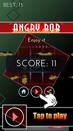 Angry Bob: Swipe it - Screenshot 1