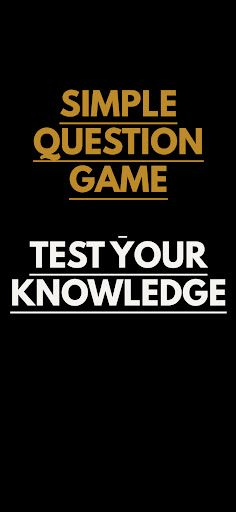 Simple Question Game - Screenshot 1