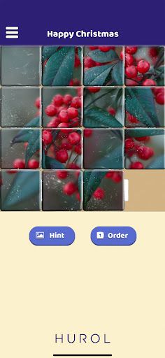Happy Christmas Sliding Puzzle - Screenshot 2