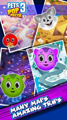 Pets 3 Pop Puzzle - Screenshot 3