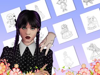 Princess Girl Coloring Drawing - Screenshot 2