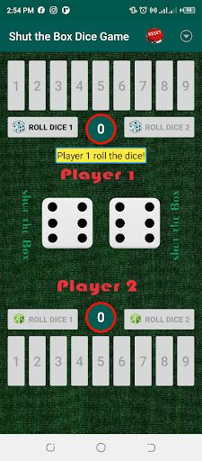 Shut-the-Box Dice Game - Screenshot 2