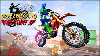 Bike Games Stunts: Spider Hero - Screenshot 1