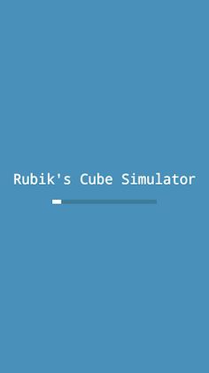 Rubik's Cube Simulator - Screenshot 1