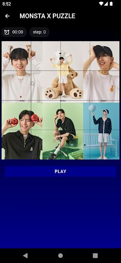 MONSTA X Puzzle Game - Screenshot 4