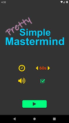 Pretty Simple Mastermind - Screenshot 1