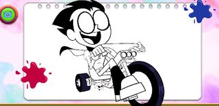 Teen Titans Coloring book Hero - Screenshot 3