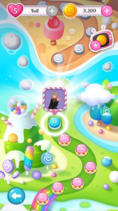 Beauty Candy Match 3 Puzzle - Screenshot 2
