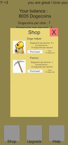 DogeClicker - Screenshot 2