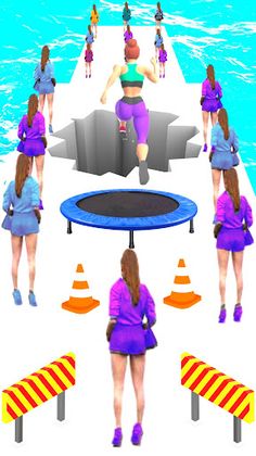 Body Race Run 3d fat 2 fit - Screenshot 3