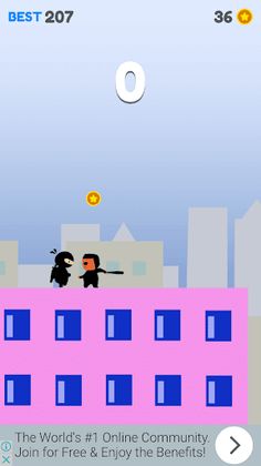 Ninja On The Roof - Screenshot 1