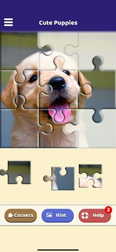 Cute Puppies Puzzle - Screenshot 1