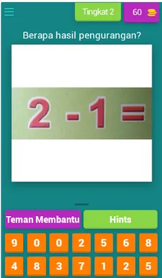 Tebak gambar pengurangan angka - Screenshot 3