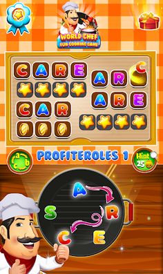 Word Chef Fun Cooking Game - Screenshot 1
