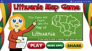 Lithuania Map Puzzle Game - Screenshot 1