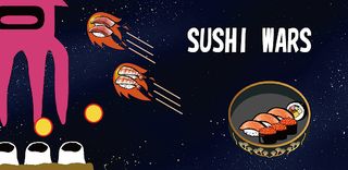 SUSHI WARS -easy shooter game- - Screenshot 1