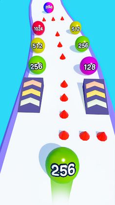 Rolling Ball Run Numbers Game - Screenshot 2