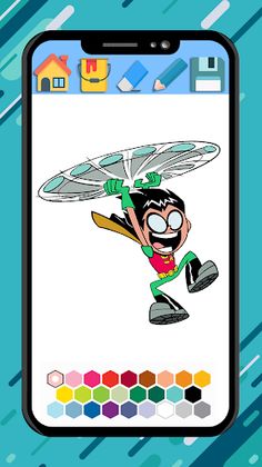 Teen Titans coloring cartoon - Screenshot 4