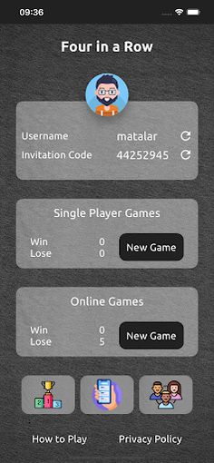Four in a Row | Mind Game - Screenshot 1