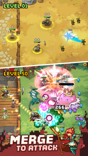 Pixel Defenders: Merge TD Game - Screenshot 1